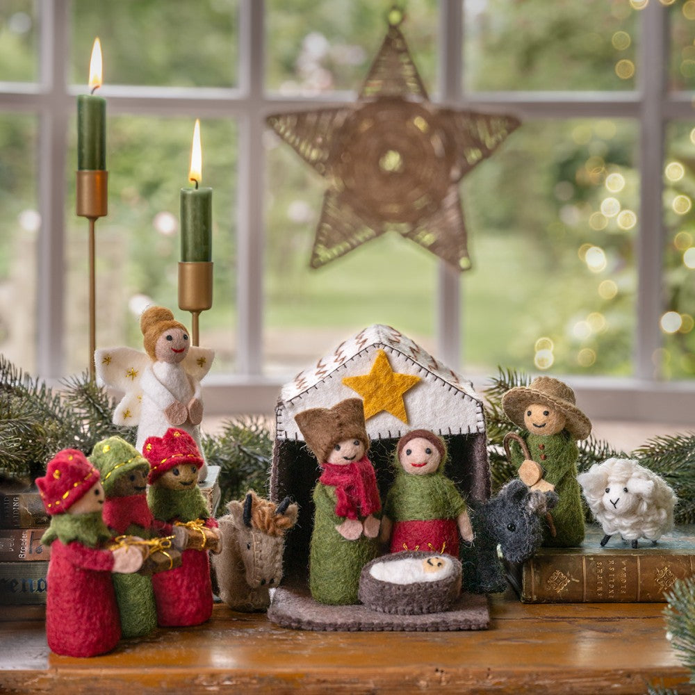 Kerststal (Stal + 11 Figuren)