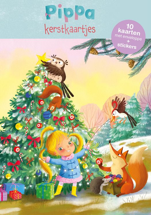 Pippa Kerstkaartjes (10 met enveloppen + stickers)