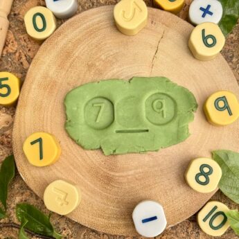 Number Stamping Stones