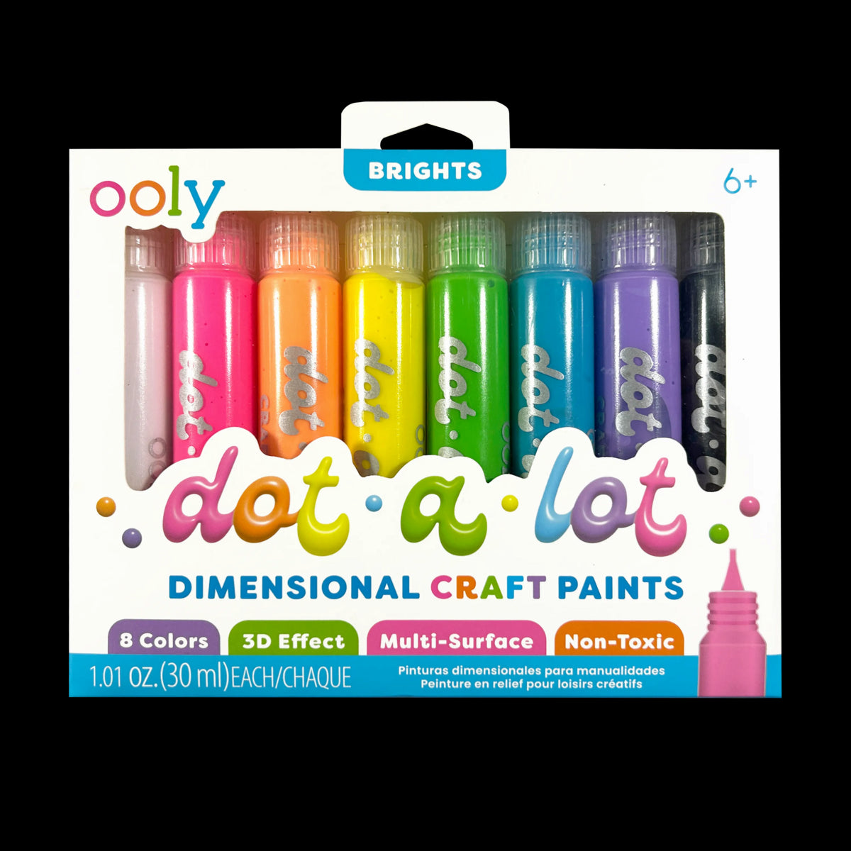 3D Heldere Stippenverf | Dot-A-Lot: Dimensional Craft Paint – Brights (6+)