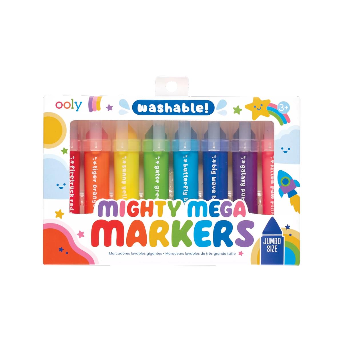 Jumbo Stiften | Mighty Mega Washable Markers (3+)