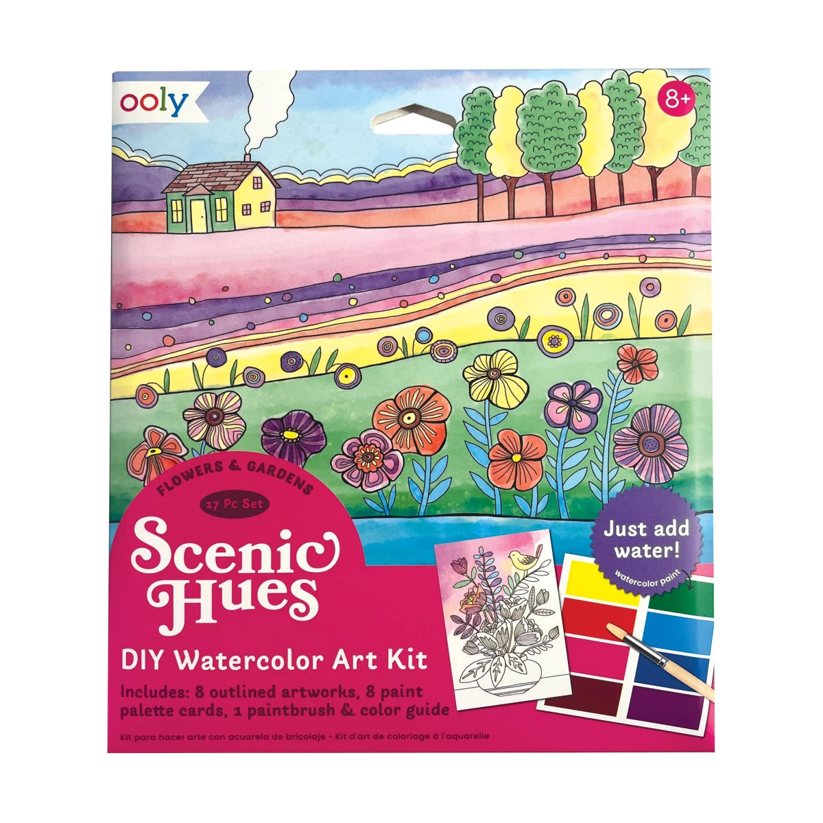 DIY Aquarel Kunstkit | Scenic Hues Flowers & Gardens (8+)
