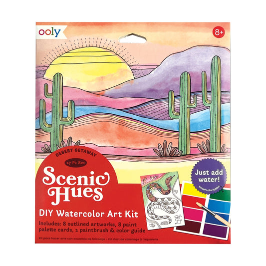 DIY Aquarel Kunstkit | Scenic Hues Desert getaway (8+)