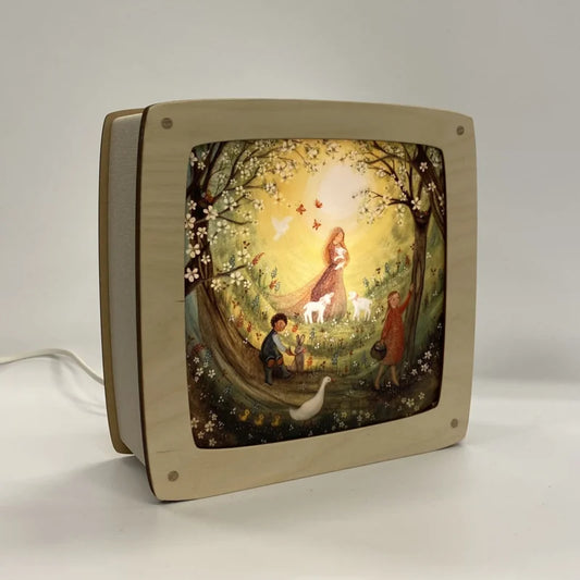 Plaat Seizoenenlamp/Raamhanger | Happy Easter