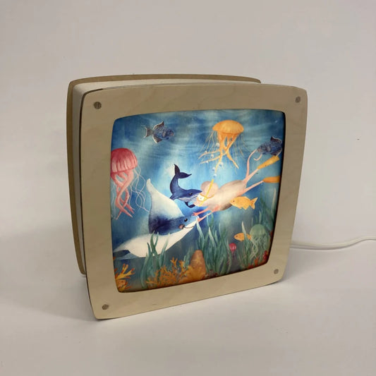 Plaat Seizoenenlamp/Raamhanger | Onder Water