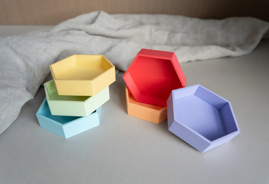 Mandigo Pastel | Zeshoekig (kleur naar keuze)