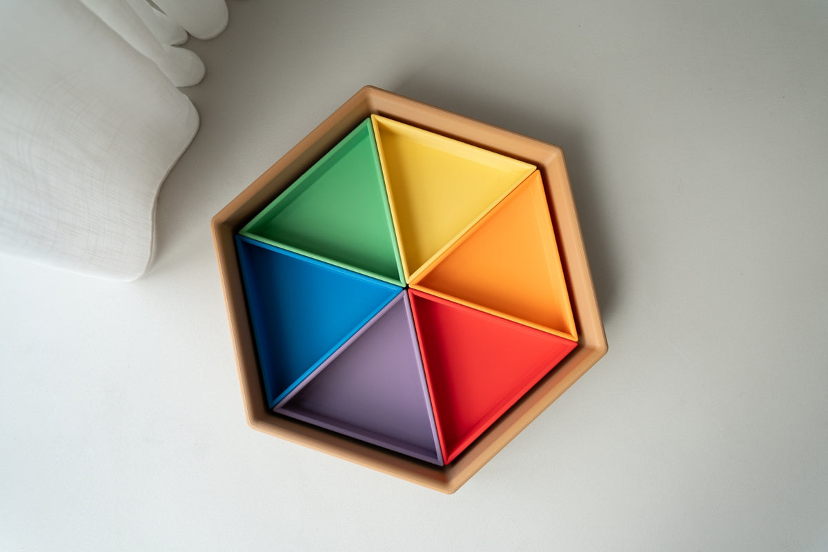 Mandigo Regenboog | Inlegdriehoek (kleur naar keuze)