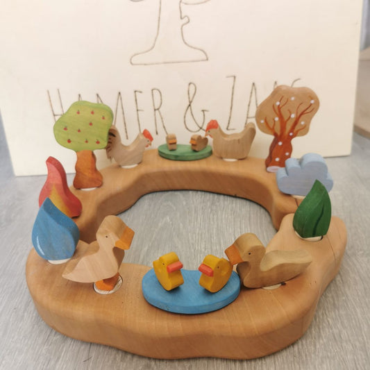 Houten Steker | Eendenkuikens