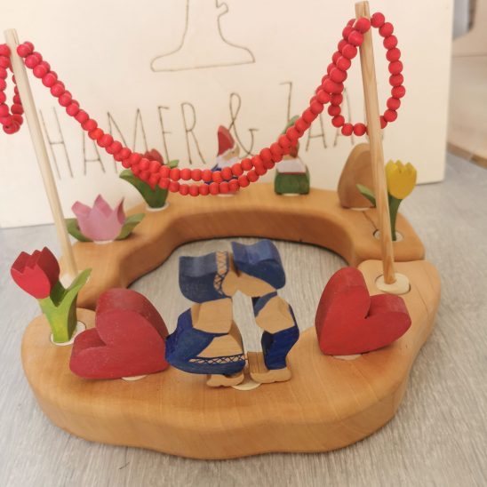 Houten Steker | Tulp (geel of rood)