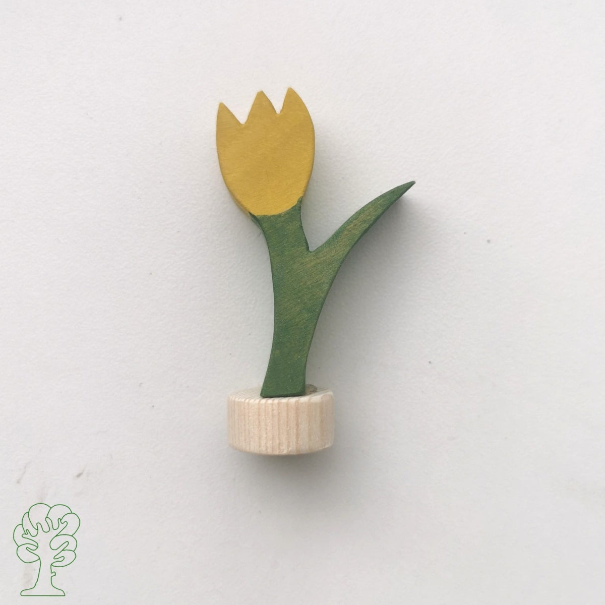 Houten Steker | Tulp (geel of rood)