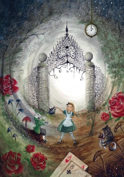 Ansichtkaart | Alice in Wonderland