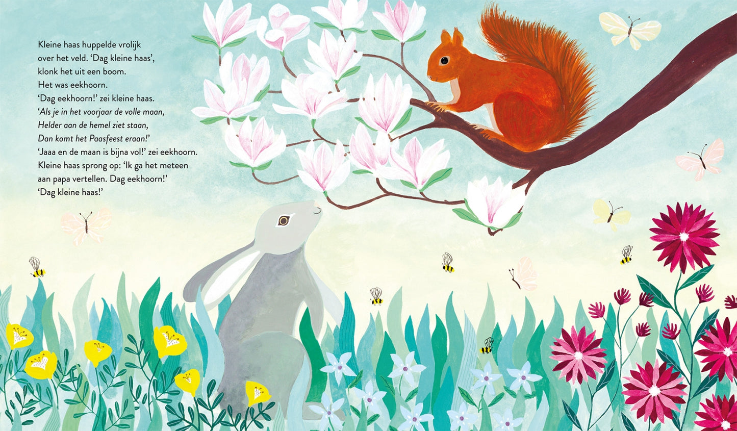 Kleine haas en de paasmaan