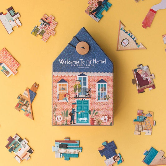 Puzzel | Welcome to my home (omkeerbaar) 5+