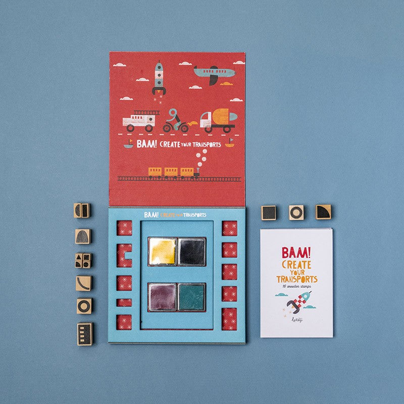 BAM! Stamps | Create Your Transports (5+)