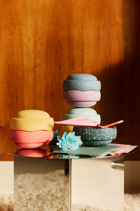 Stapelstein | MINI Regenboog Pastel Water Lily (6 + 1 GRATIS) (LIMITED EDITION)