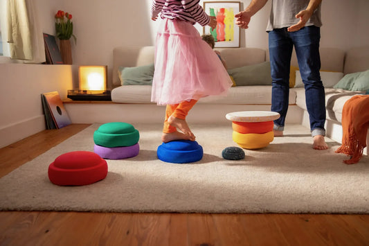 Stapelstein | ORIGINAL Regenboog Classic Water Lily (SET 6 + BALANCEERBORD + GRATIS MINI) LIMITED EDITION