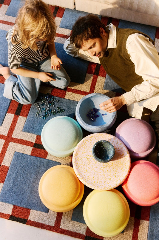 Stapelstein | ORIGINAL Regenboog Pastel Water Lily (SET 6 + BALANCEERBORD + GRATIS MINI) LIMITED EDITION