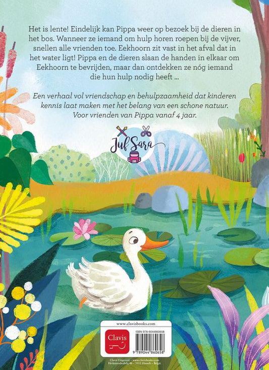 BINNENKORT Pippa redt de vijver