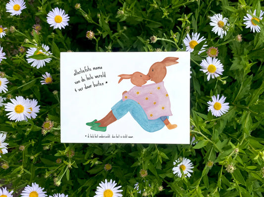 Wenskaart | Allerliefste mama van de hele wereld & ver daar buiten