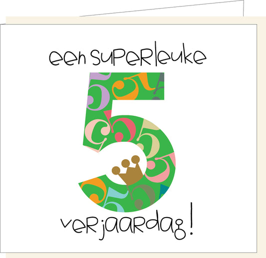 Wenskaart | 5 jaar
