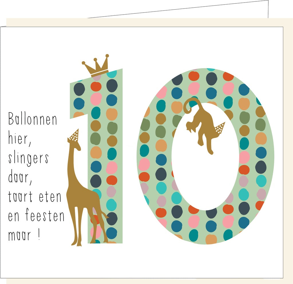 Wenskaart | 10 jaar