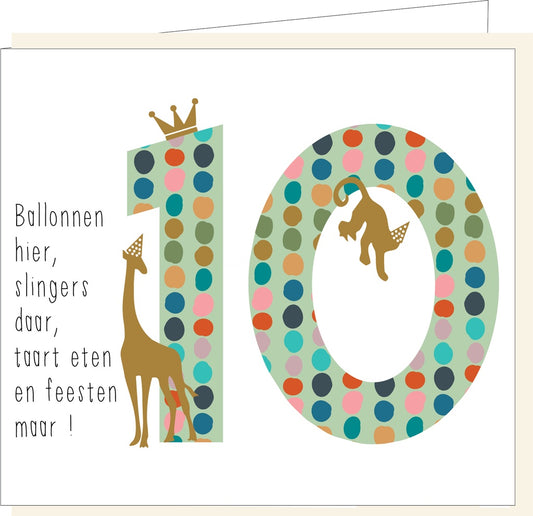 Wenskaart | 10 jaar
