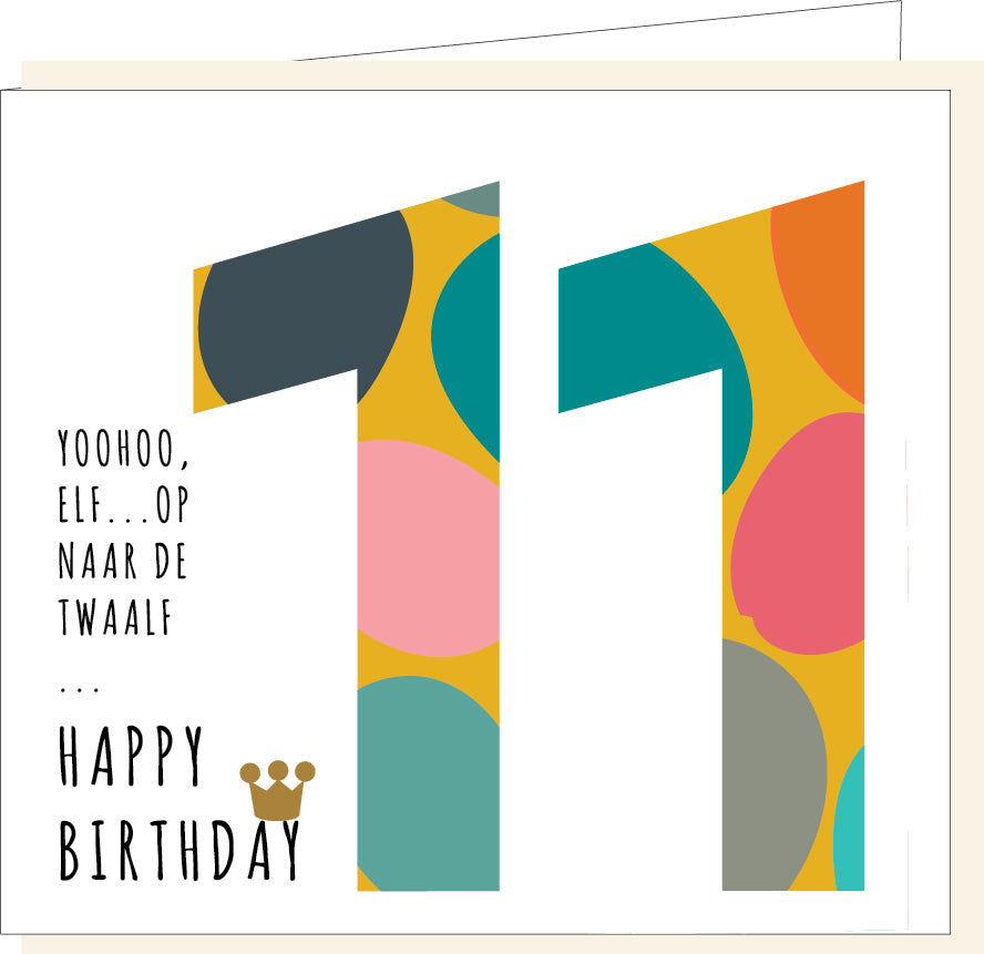 Wenskaart | 11 jaar