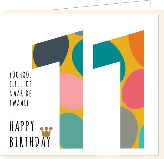 Wenskaart | 11 jaar