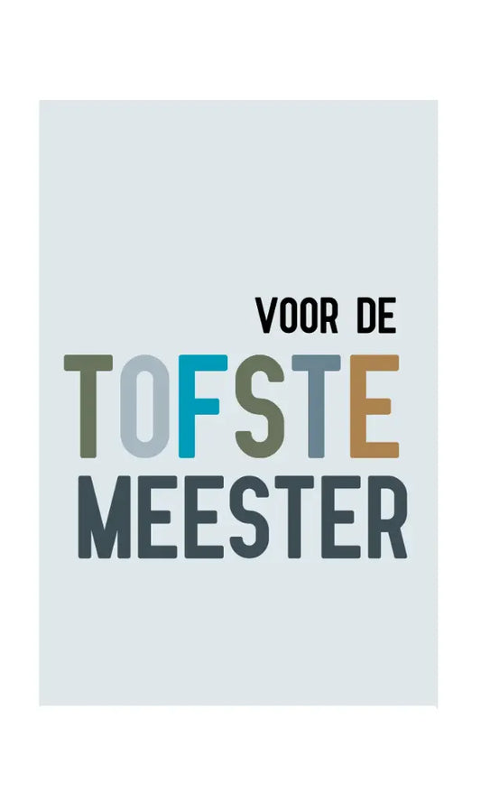 Notitieboekje | Voor de tofste meester