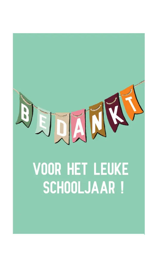 Notitieboekje | Bedankt voor het leuke schooljaar!