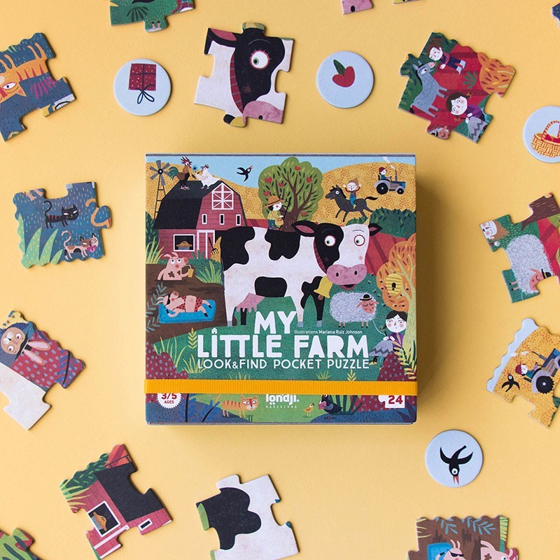 Puzzel | Pocket Puzzle My Little Farm (zoek & vind) 3+