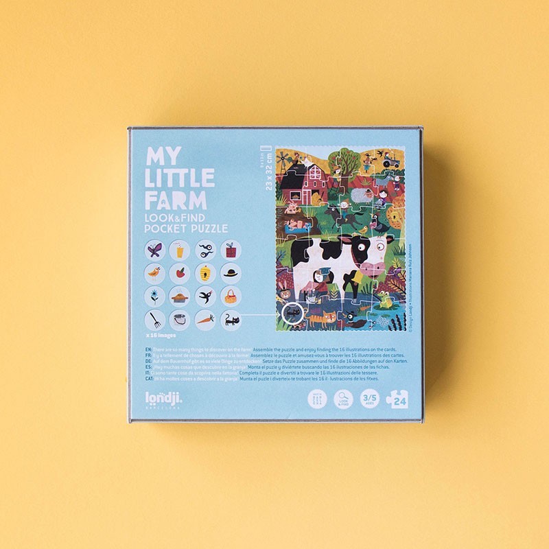 Puzzel | Pocket Puzzle My Little Farm (zoek & vind) 3+