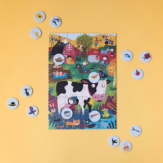 Puzzel | Pocket Puzzle My Little Farm (zoek & vind) 3+