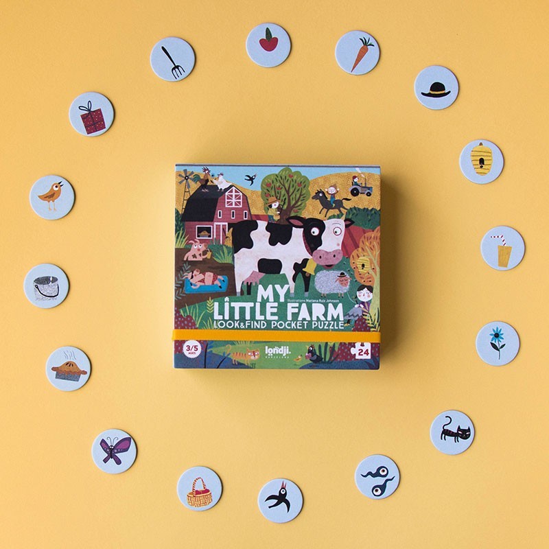 Puzzel | Pocket Puzzle My Little Farm (zoek & vind) 3+