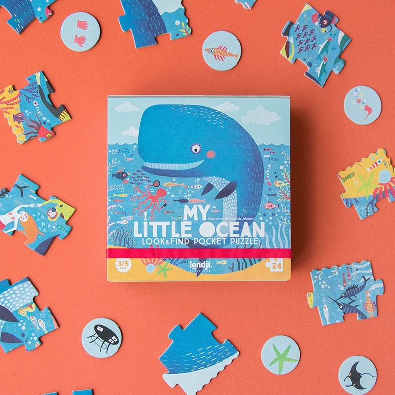 Puzzel | Pocket Puzzle My Little Ocean (zoek & vind) 3+