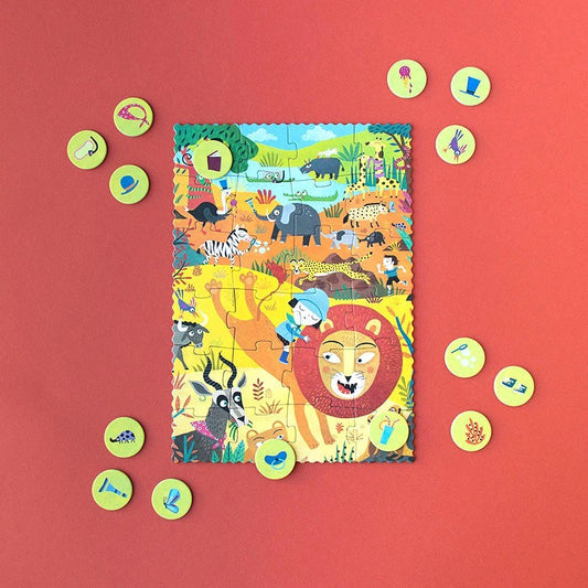 Puzzel | Pocket Puzzle My Little Jungle (zoek & vind) 3+