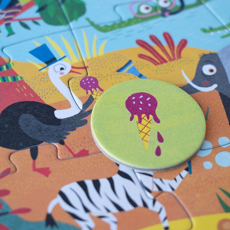 Puzzel | Pocket Puzzle My Little Jungle (zoek & vind) 3+