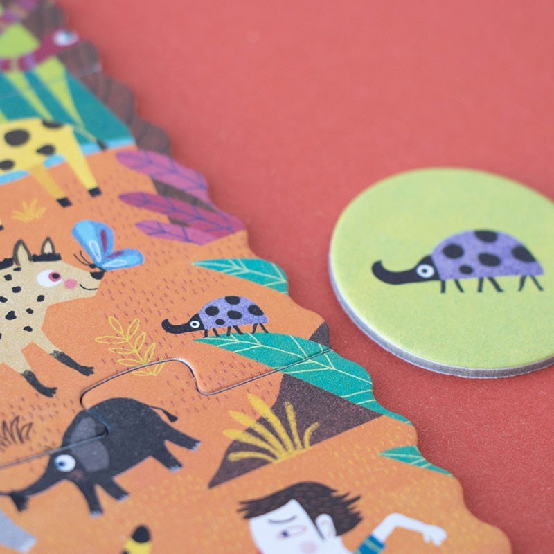 Puzzel | Pocket Puzzle My Little Jungle (zoek & vind) 3+