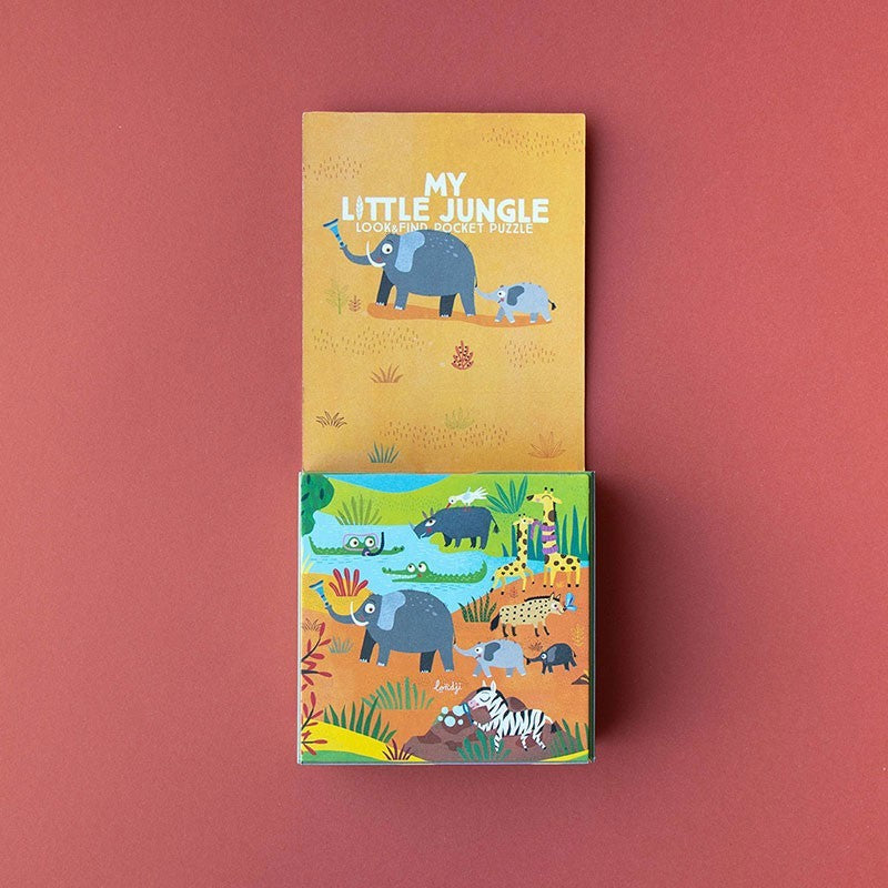 Puzzel | Pocket Puzzle My Little Jungle (zoek & vind) 3+