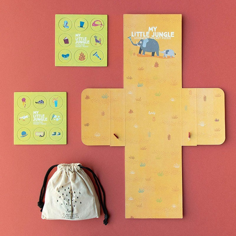 Puzzel | Pocket Puzzle My Little Jungle (zoek & vind) 3+