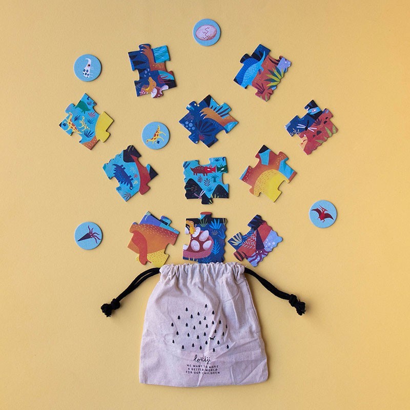 Puzzel | Pocket Puzzle My Little Dino (zoek & vind) 3+
