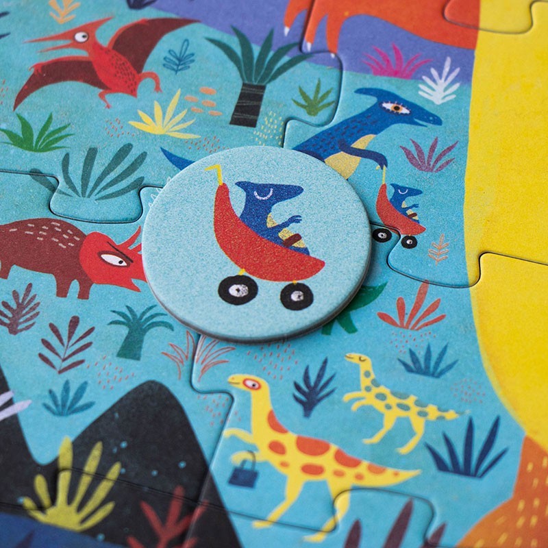 Puzzel | Pocket Puzzle My Little Dino (zoek & vind) 3+