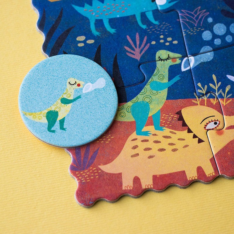 Puzzel | Pocket Puzzle My Little Dino (zoek & vind) 3+