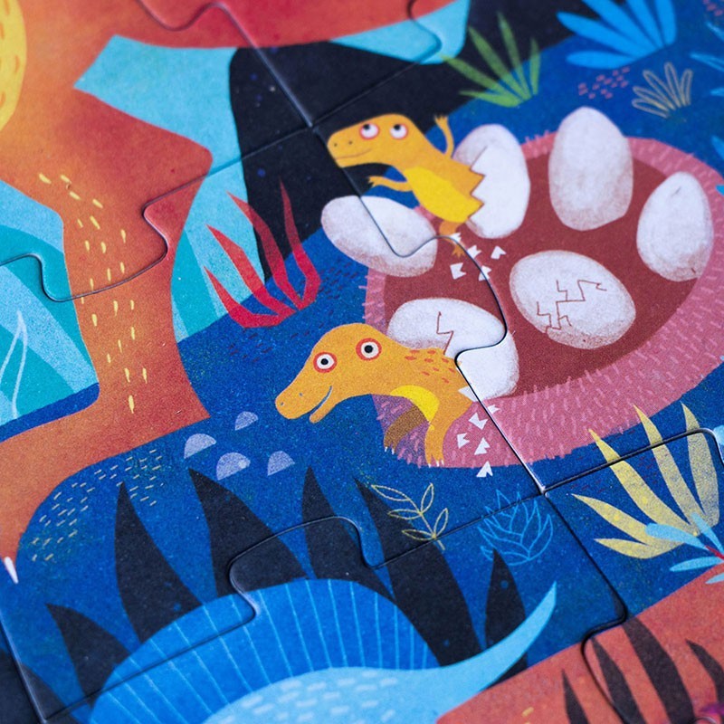 Puzzel | Pocket Puzzle My Little Dino (zoek & vind) 3+