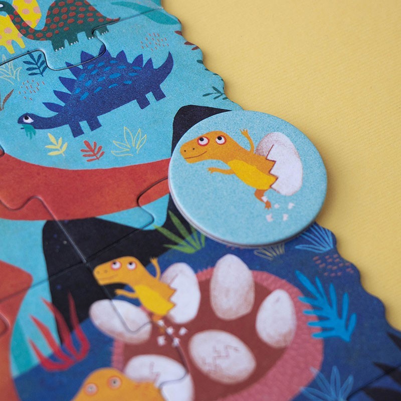Puzzel | Pocket Puzzle My Little Dino (zoek & vind) 3+