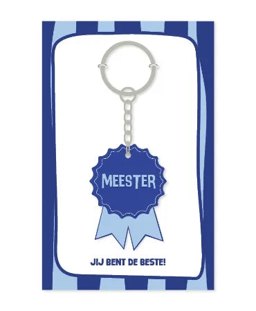 Sleutelhanger | Meester - Jij bent de beste!