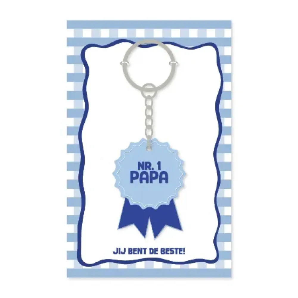 Sleutelhanger | Nr. 1 Papa - Jij bent de beste!