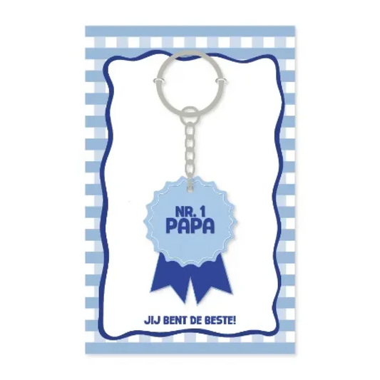 Sleutelhanger | Nr. 1 Papa - Jij bent de beste!