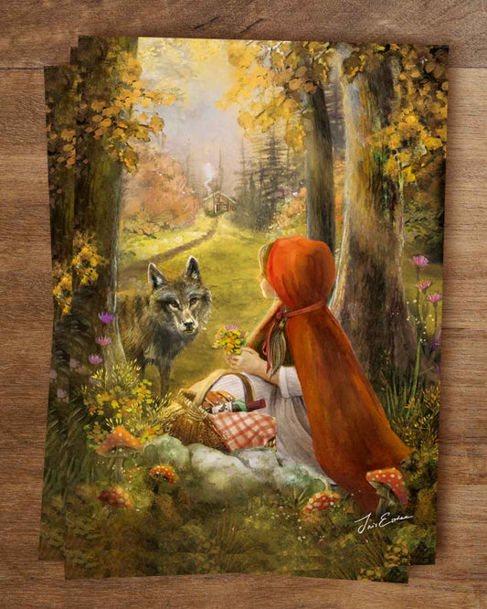 Ansichtkaart | Grimm's Little Red Riding Hood