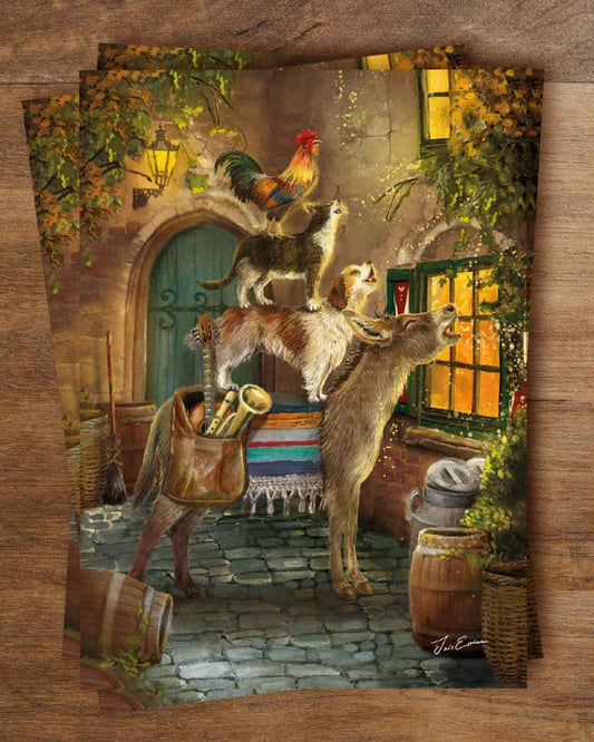 Ansichtkaart | Grimm's Bremen Town Musicians